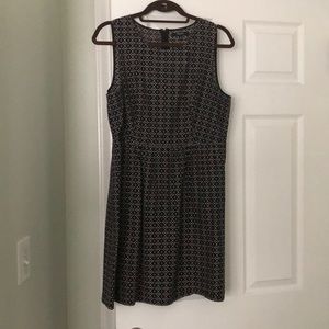 Madewell black and white patterned dress